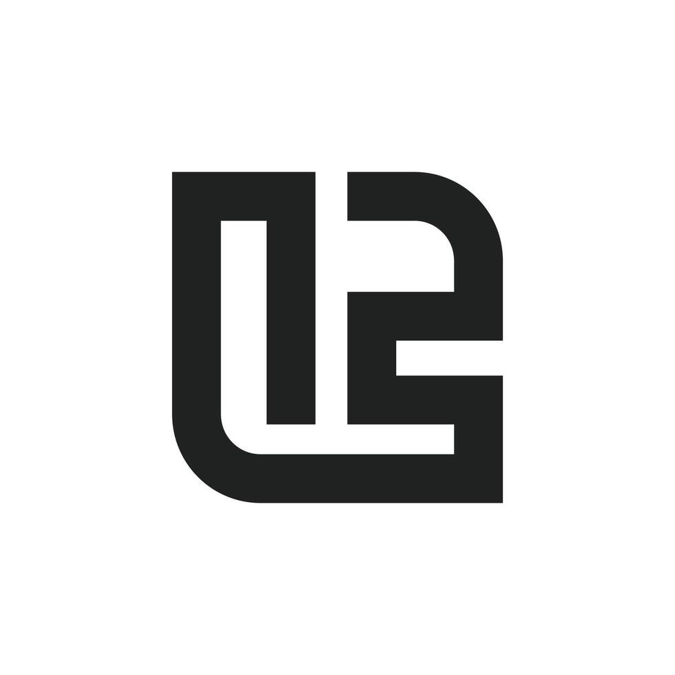 inicial lp carta logotipo com criativo moderno o negócio tipografia vetor modelo. criativo abstrato carta pl logotipo Projeto.