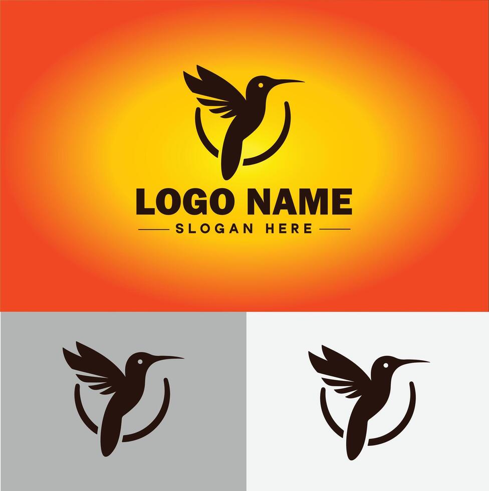 beija Flor logotipo vetor arte ícone gráficos para companhia marca o negócio ícone beija Flor logotipo modelo