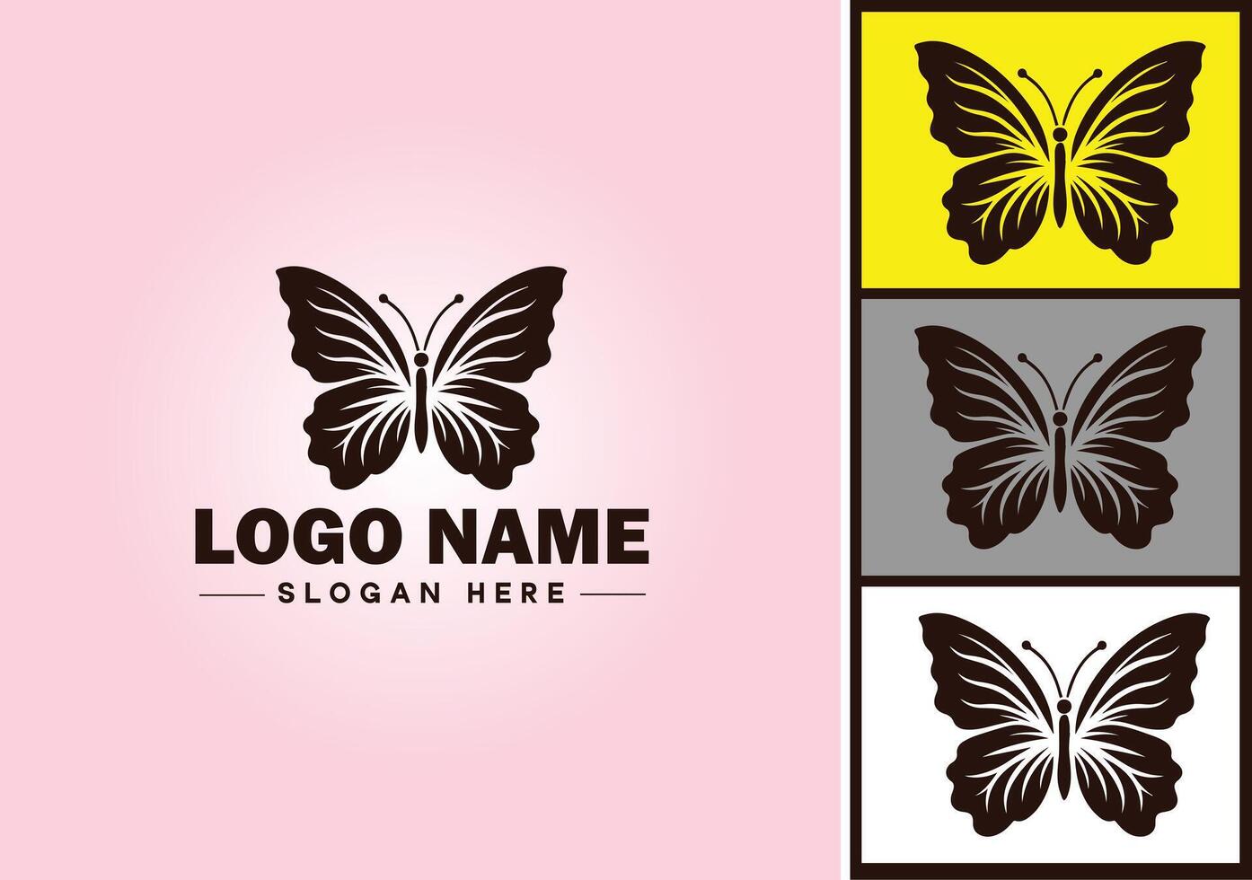 borboleta logotipo vetor arte ícone gráficos para companhia marca ícone borboleta logotipo modelo