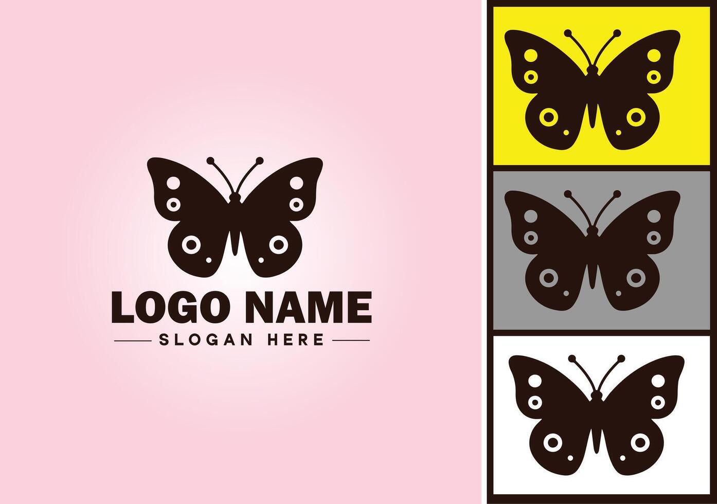 borboleta logotipo vetor arte ícone gráficos para companhia marca ícone borboleta logotipo modelo