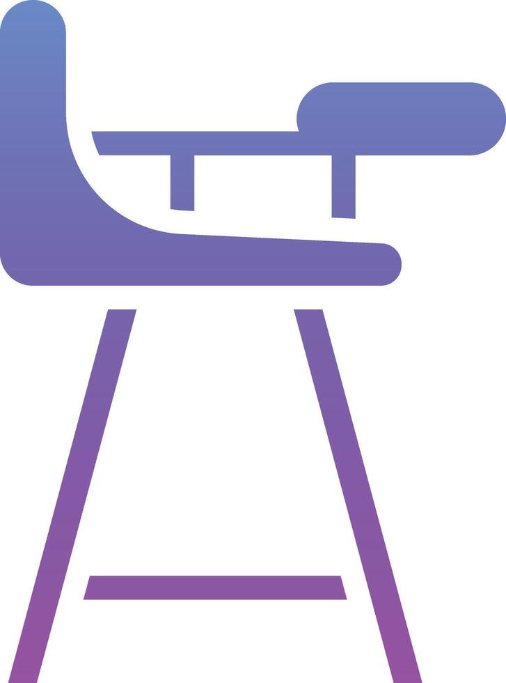 Alto cadeira vetor ícone