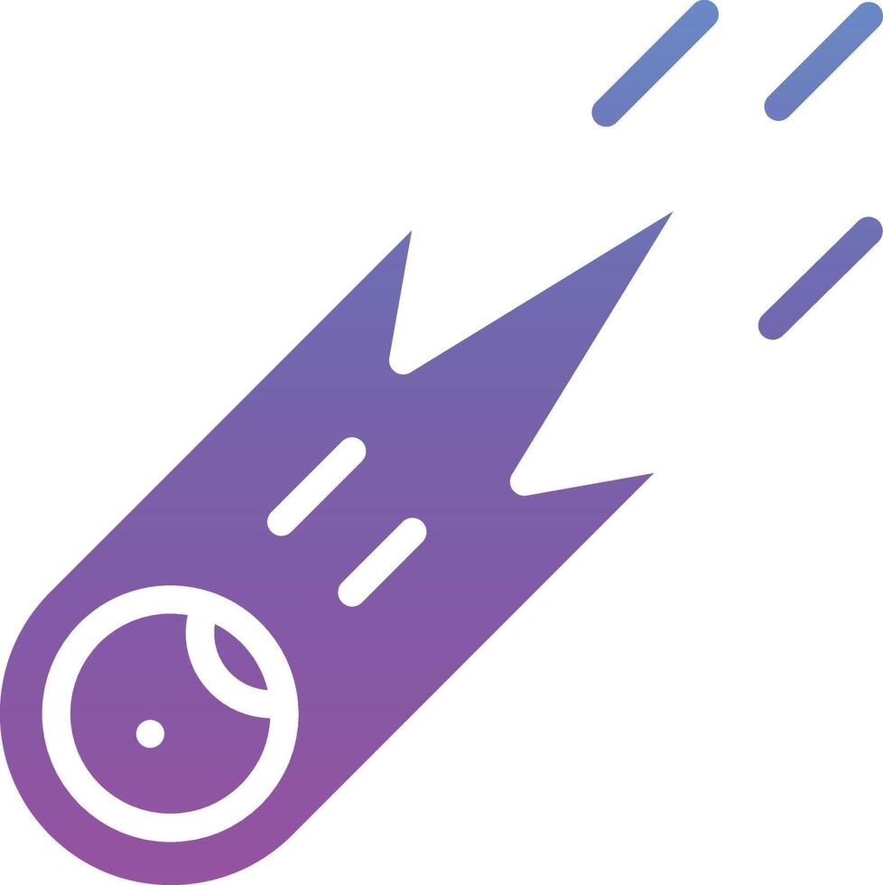 ícone de vetor de cometa
