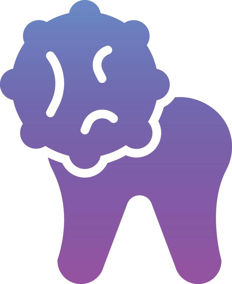 dente infecção vetor ícone