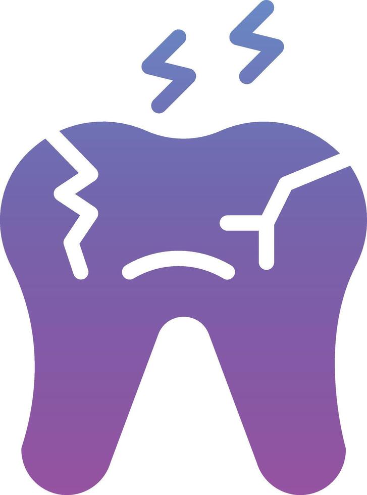 dente deteriorado vetor ícone