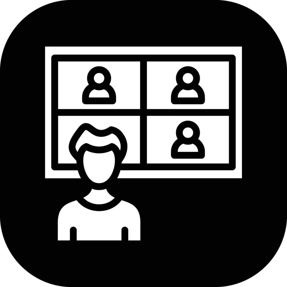 vídeo conferência vetor ícone vetor ícone