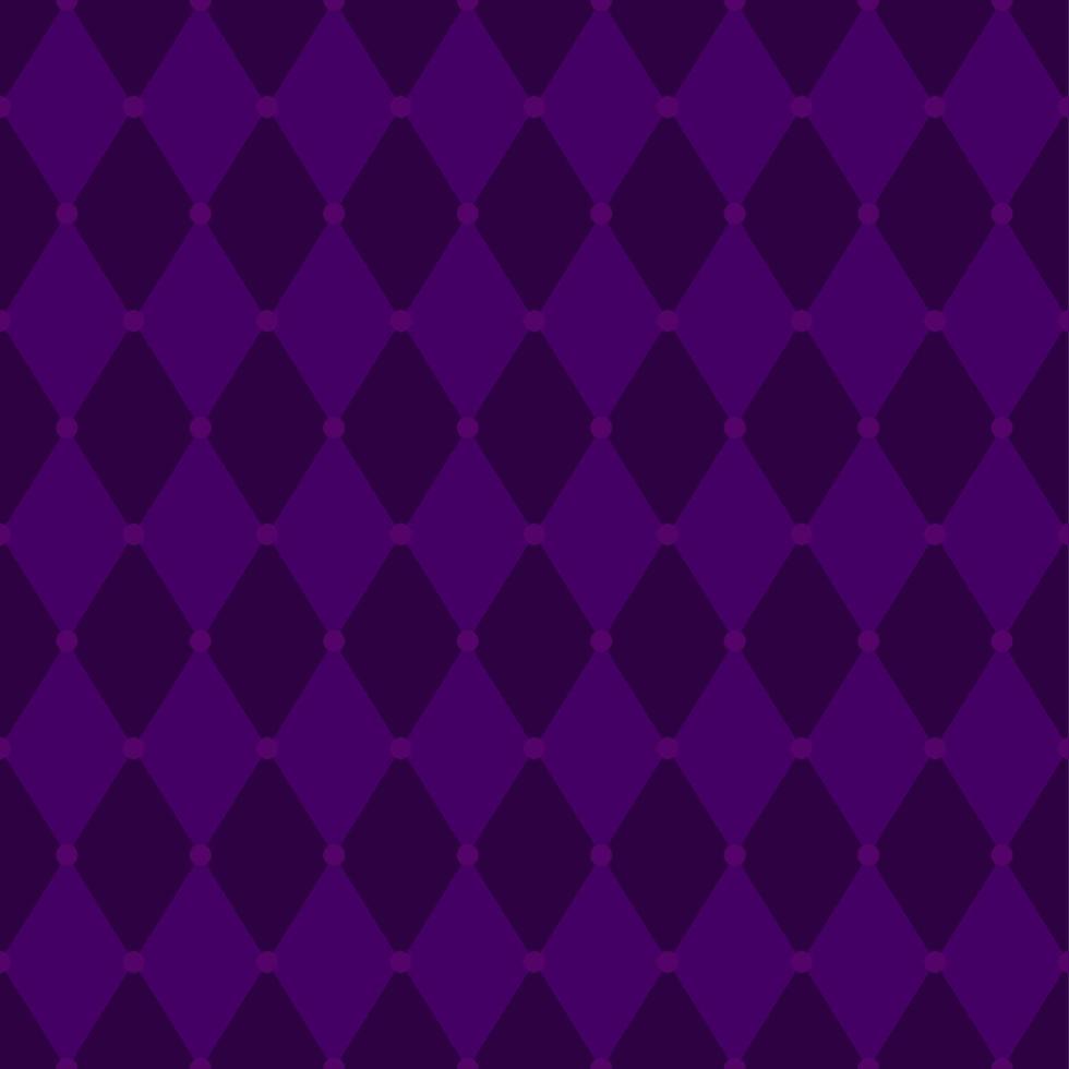 padrão de vetor sem costura com losangos em estilo arlequim roxo. fundo carnaval carnaval