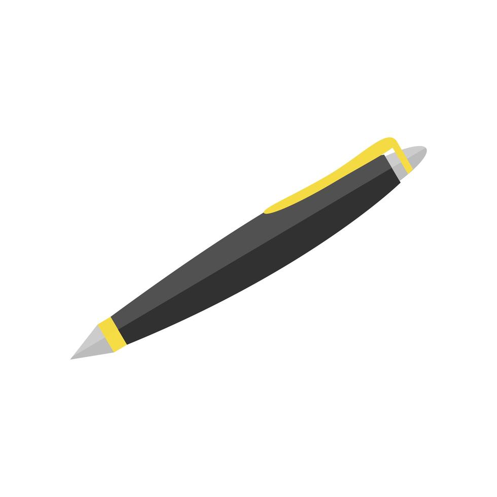 caneta-tinteiro escrever ícone de suprimentos estilo isométrico vetor