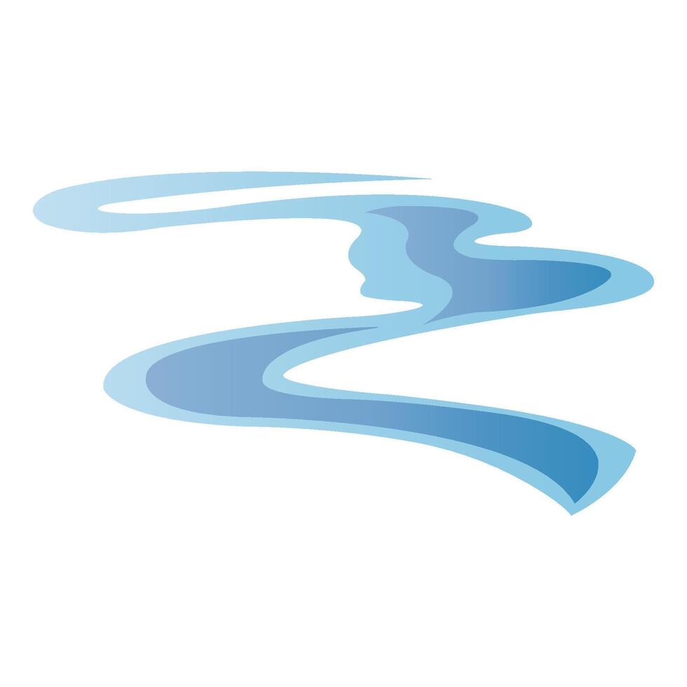 rio ícone logotipo vetor Projeto modelo