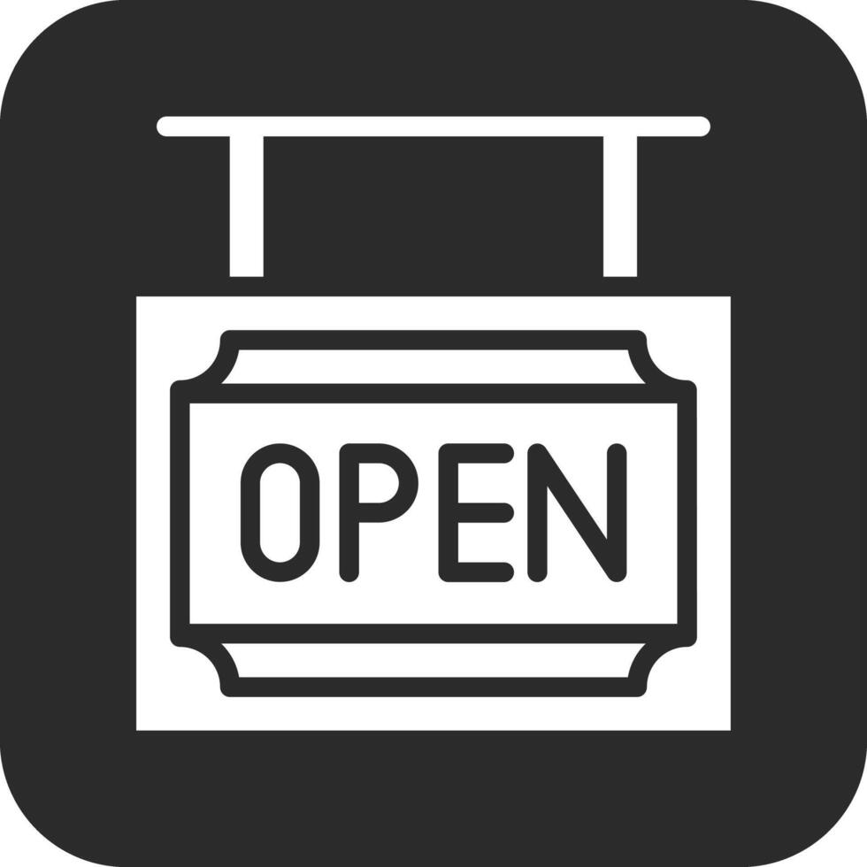 ícone de vetor aberto de loja