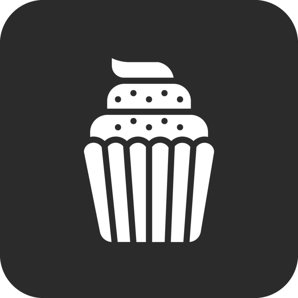 ícone de vetor de cupcake de casamento