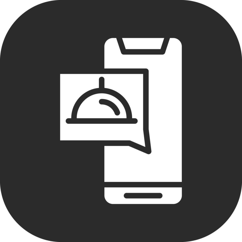 ícone de vetor de aplicativo de comida
