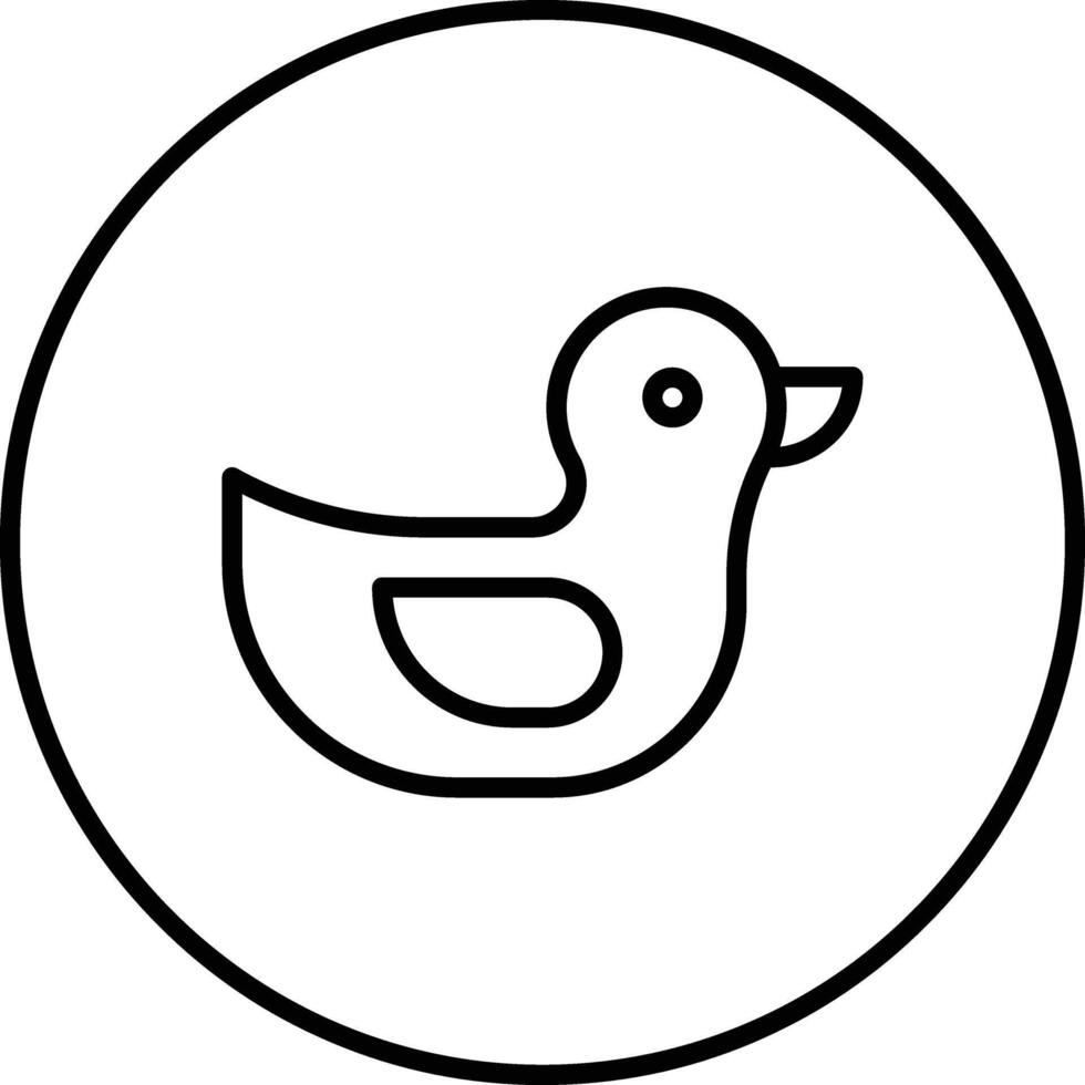 Pato brinquedo vetor ícone
