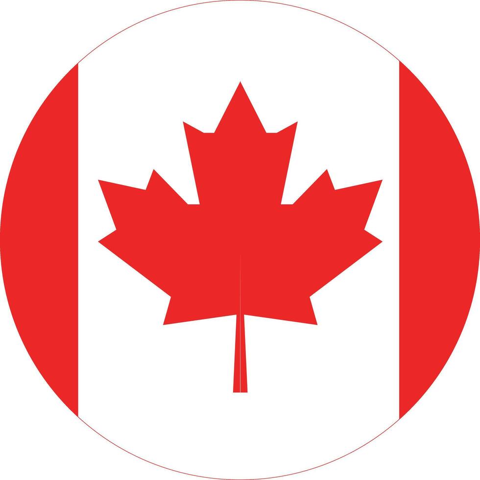 Canadá nacional oficial bandeira símbolo, bandeira vetor ilustração.