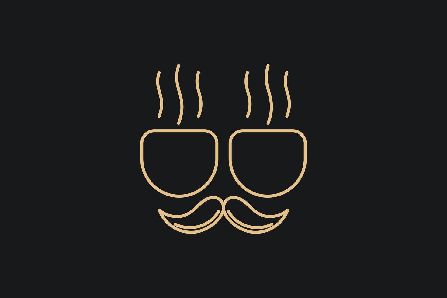 senhor.café logotipo Projeto com moderno conceito vetor
