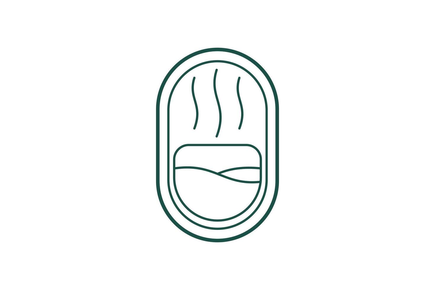 café logotipo Projeto com simples conceito vetor