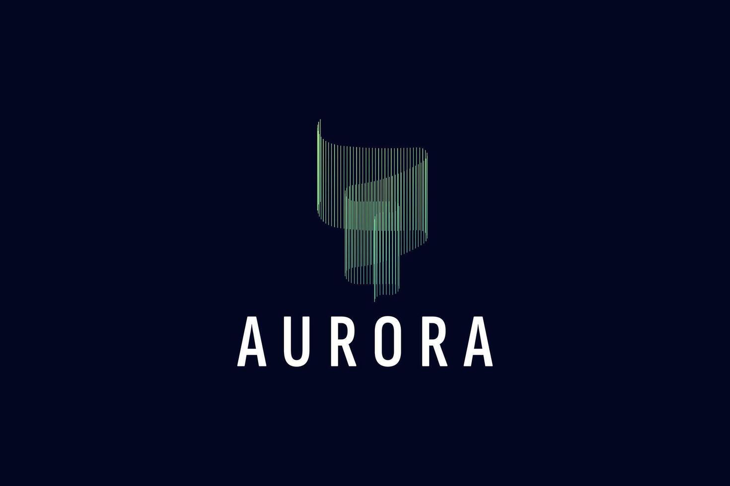 aurora logotipo vetor ícone ilustração