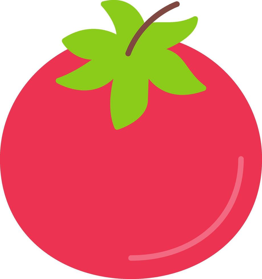 ícone plano de tomate vetor