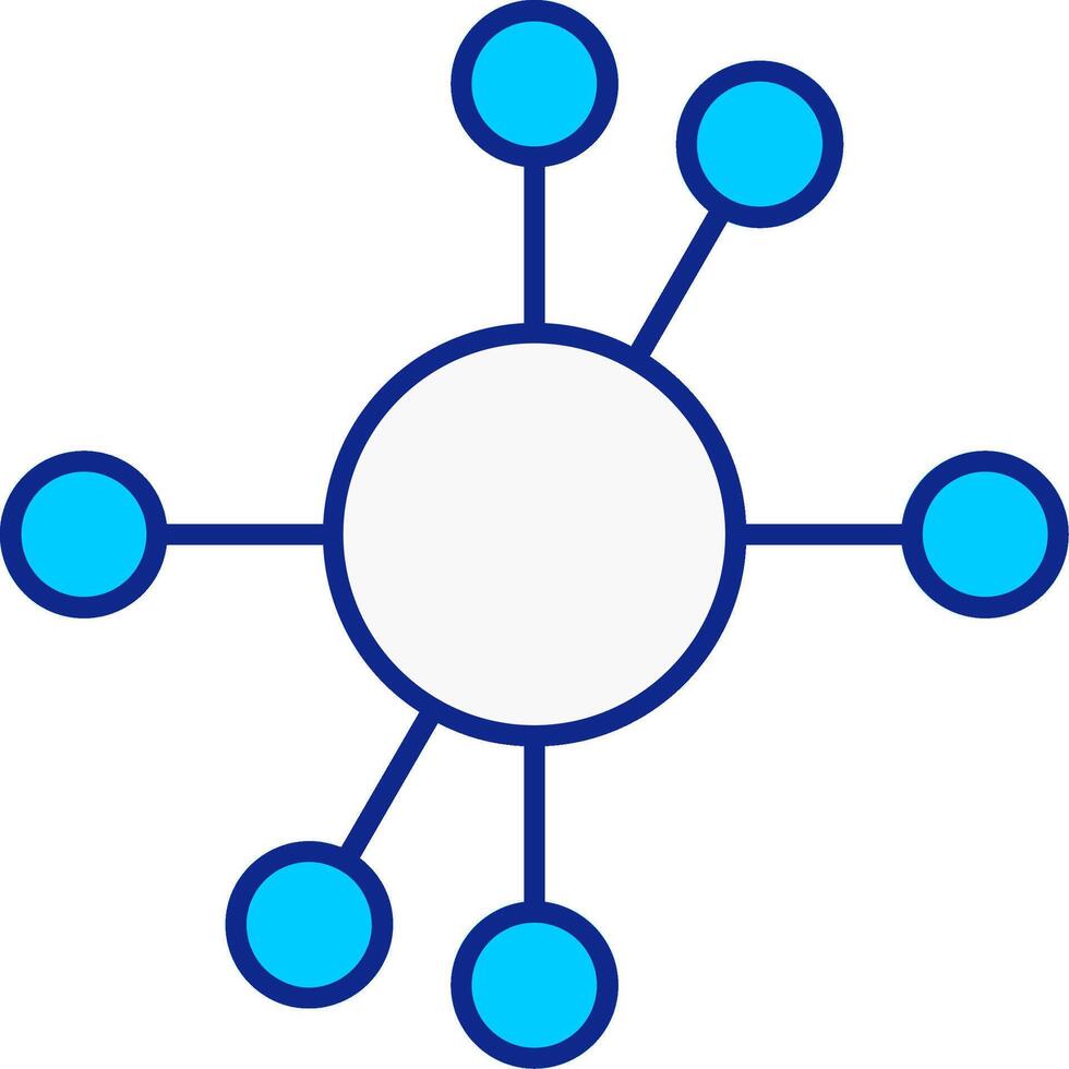 diagrama azul preenchidas ícone vetor