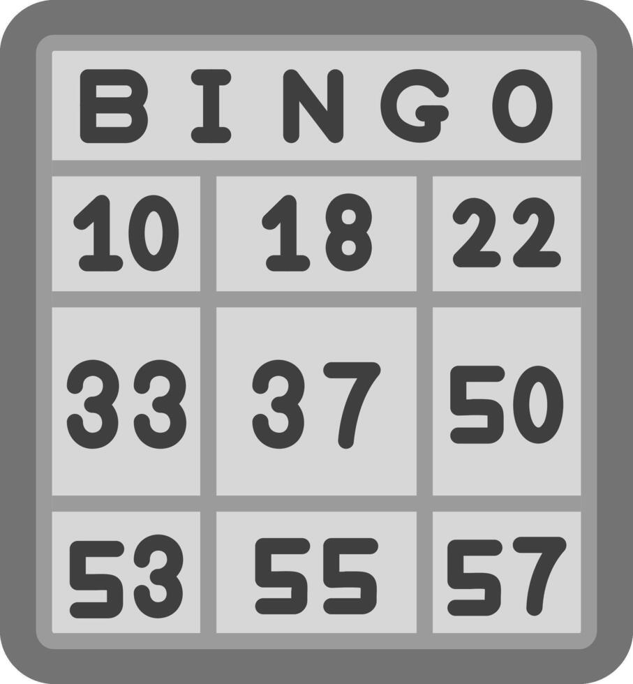 ícone de vetor de bingo