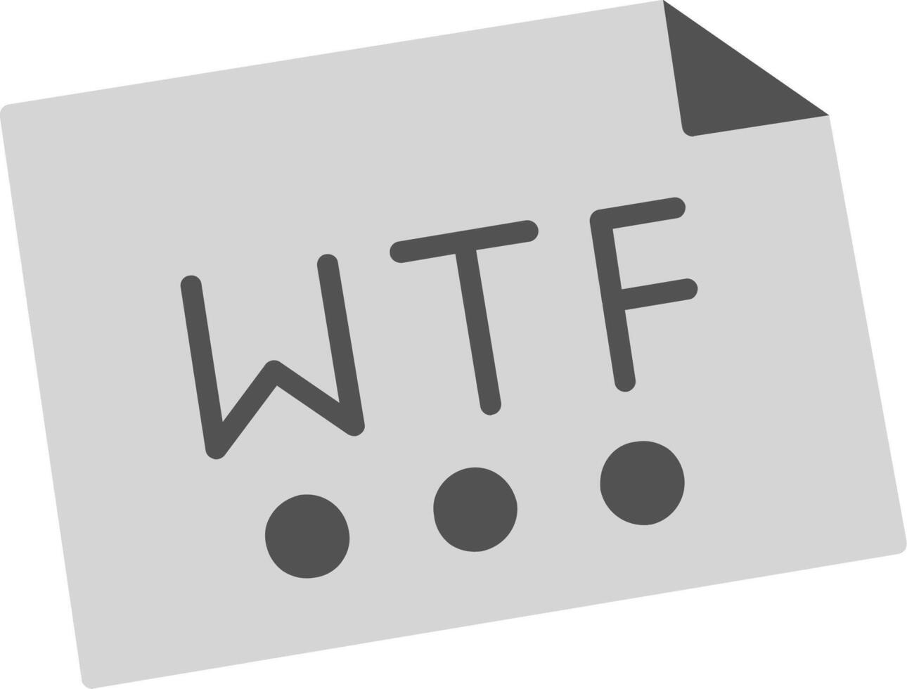 wtf vetor ícone