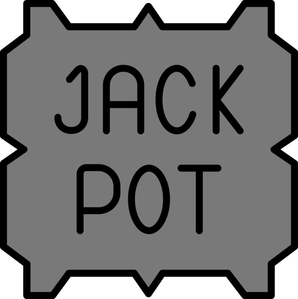 ícone de vetor de jackpot