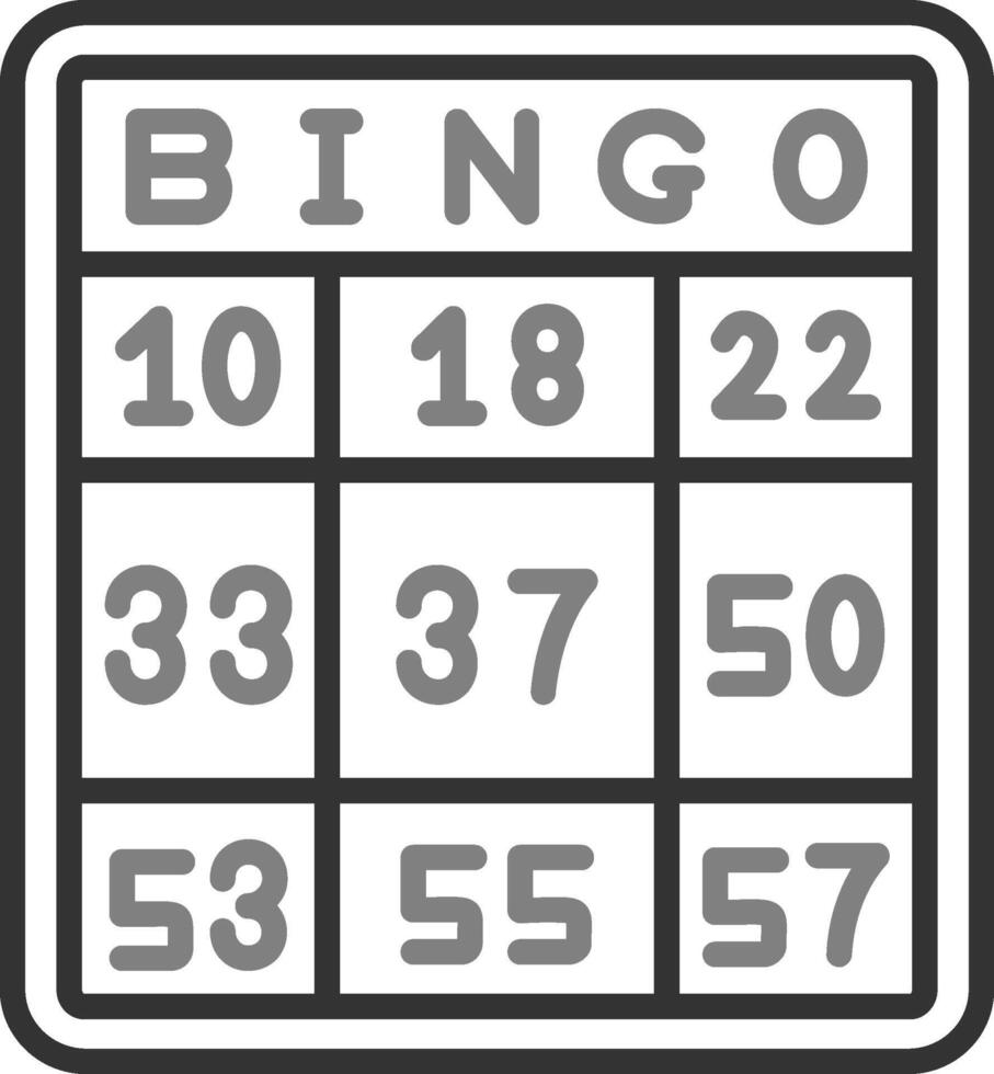 ícone de vetor de bingo