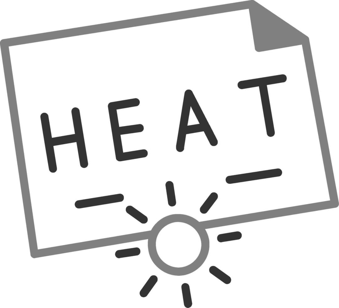 ícone de vetor de calor