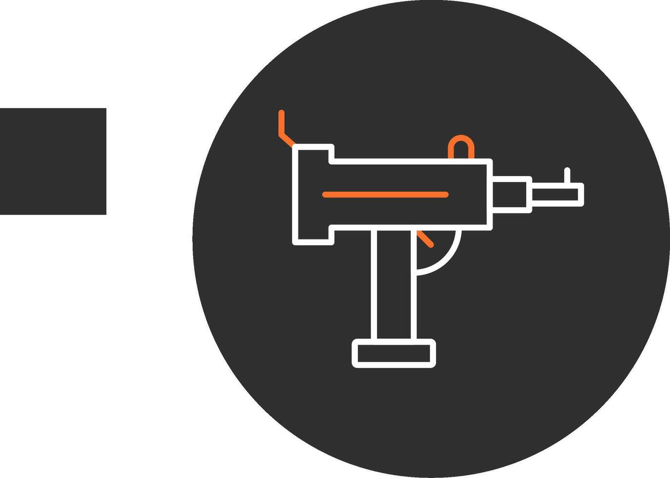 uzi azul preenchidas ícone vetor