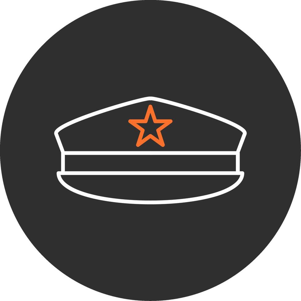 militares chapéu azul preenchidas ícone vetor