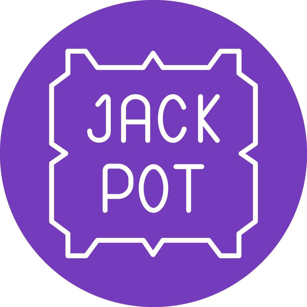 ícone de vetor de jackpot