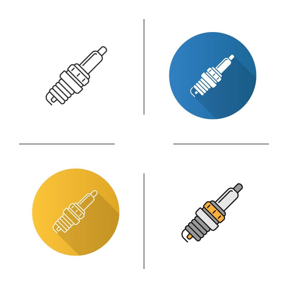 ícone de vela de ignição de carro vetor