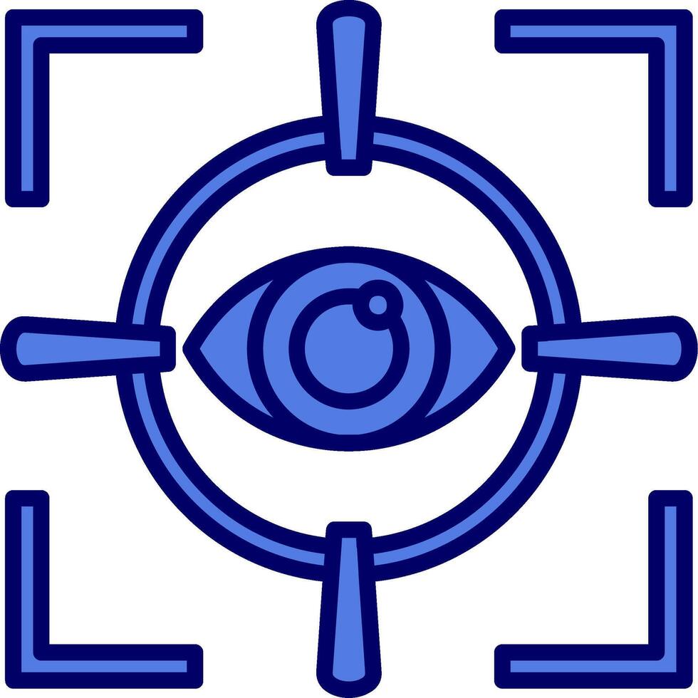 ícone de vetor de varredura ocular
