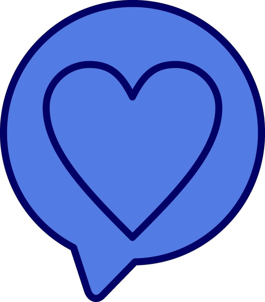 ícone de vetor de bate-papo de amor