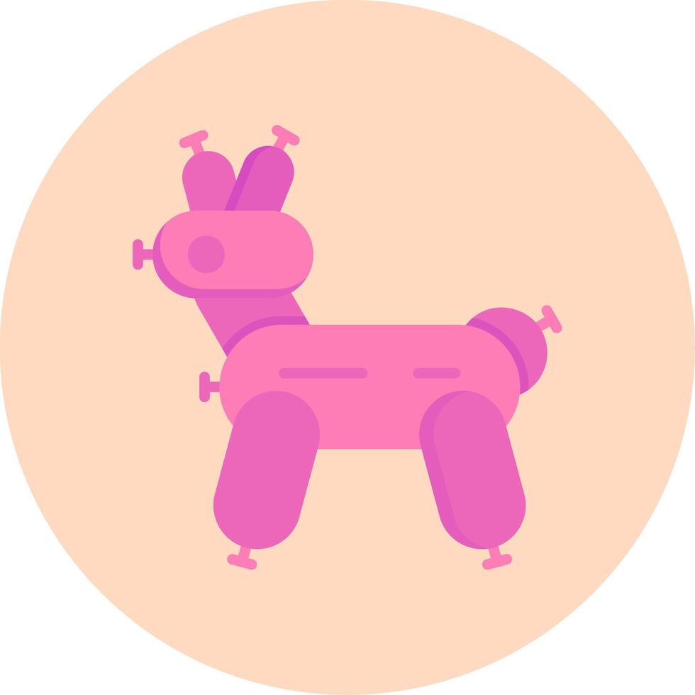ícone de vetor de cachorro de balão