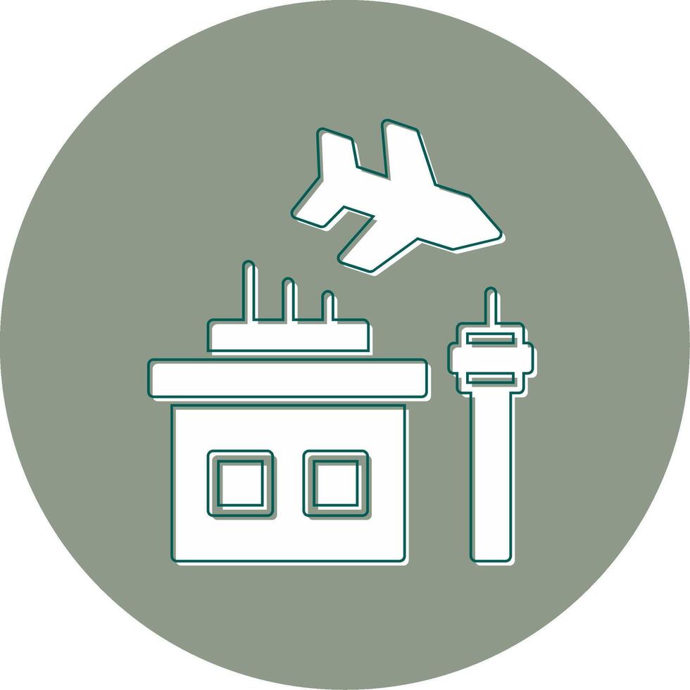 ícone de vetor de aeroporto