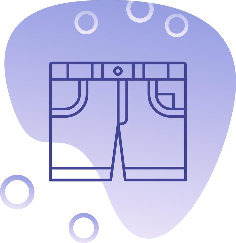 calção gradiente bolha ícone vetor