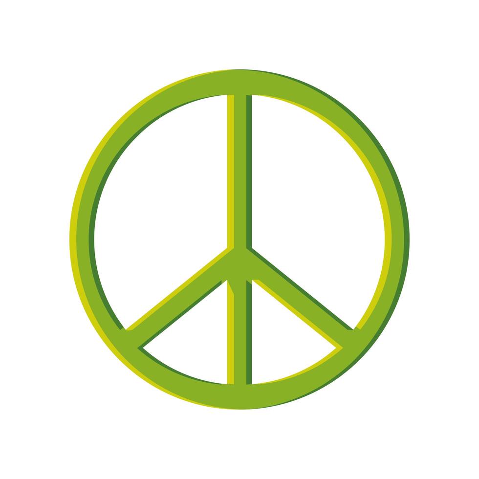 símbolo verde da paz vetor