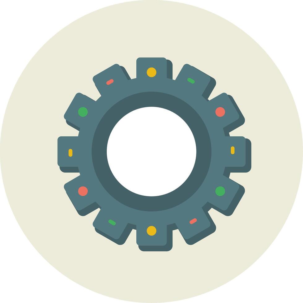 configuração plano círculo ícone vetor