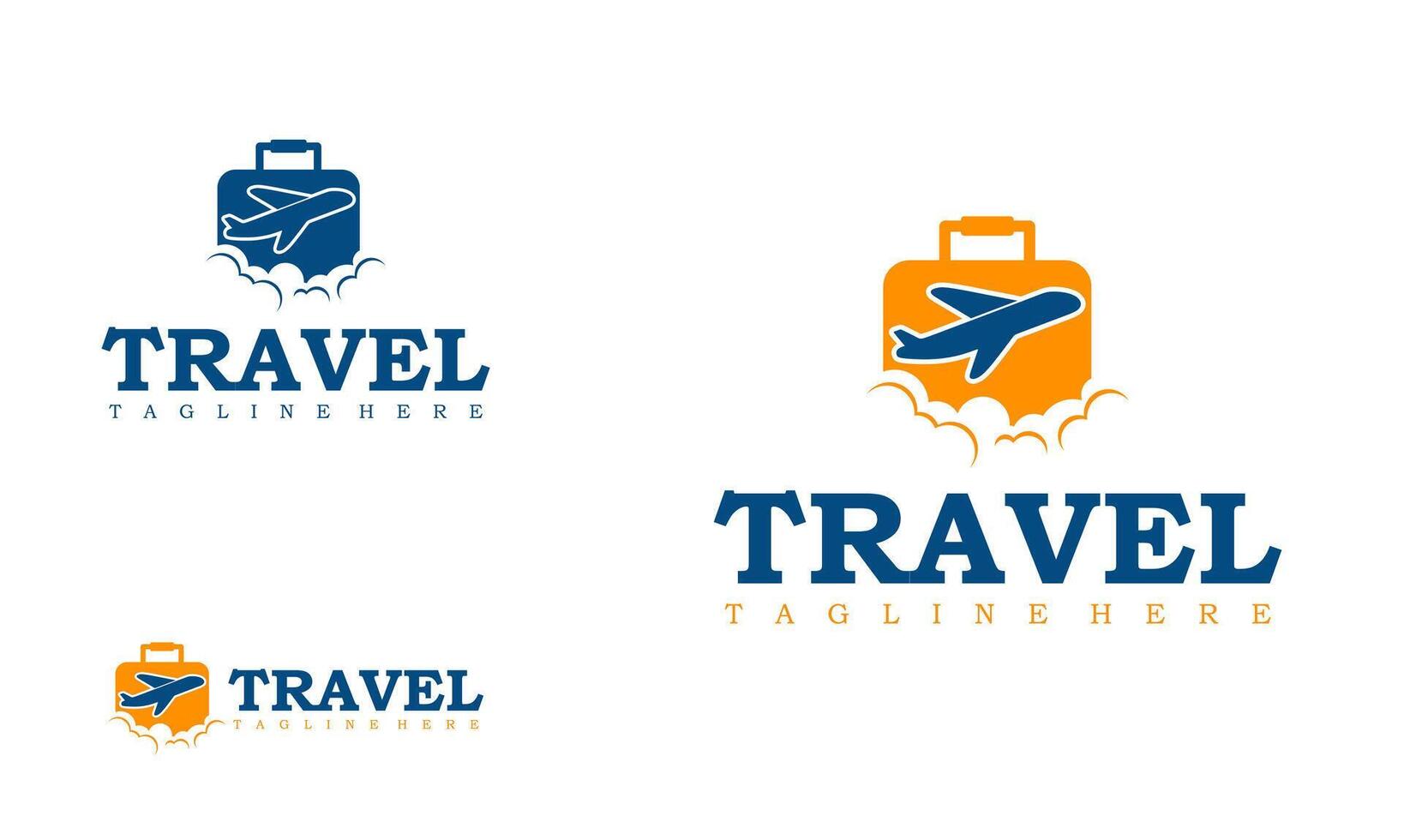 agência viagem o negócio logotipo desenhos conceito modelo. avião viagem logotipo transporte logística Entrega. vetor