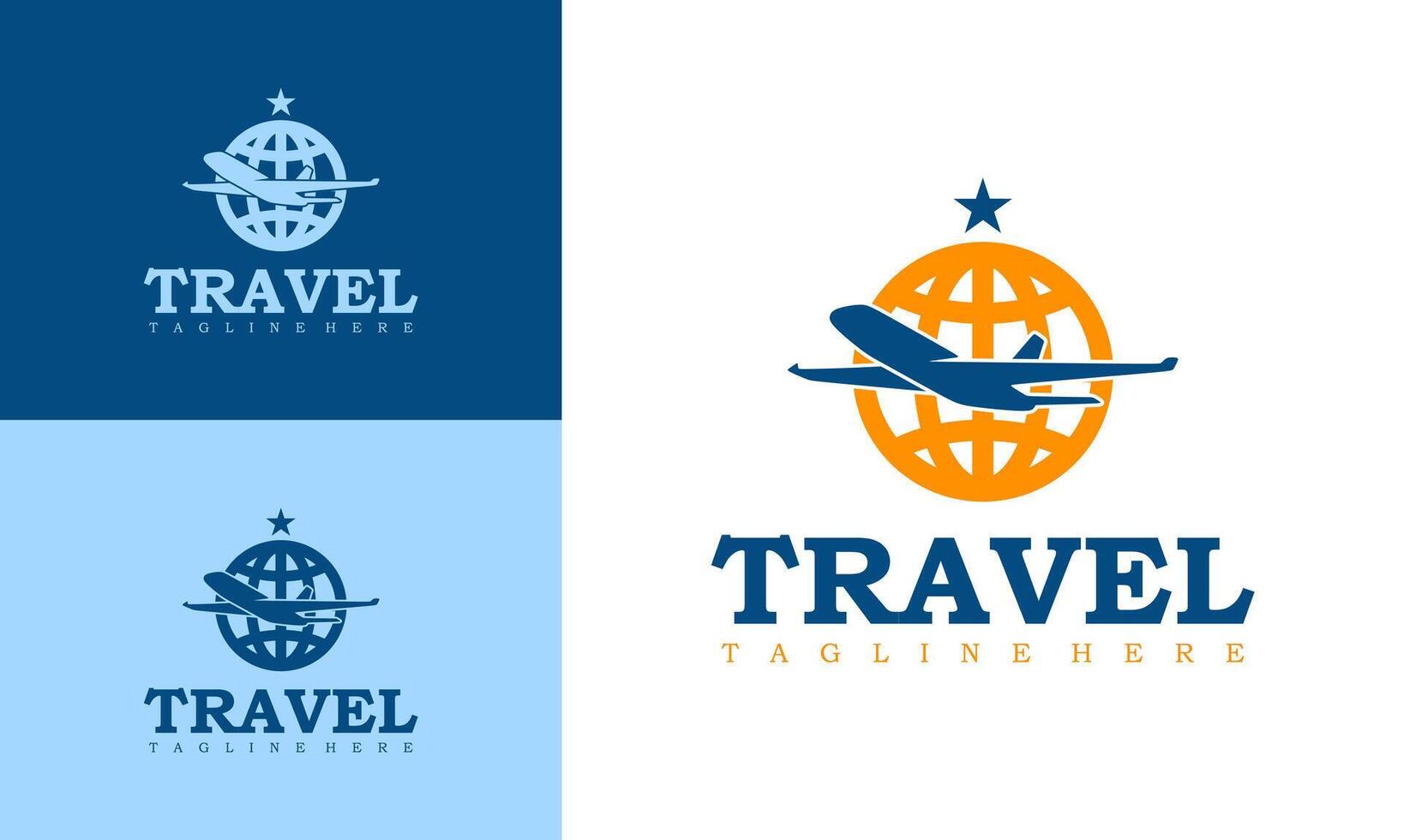 agência viagem o negócio logotipo desenhos conceito modelo. avião viagem logotipo transporte logística Entrega. vetor