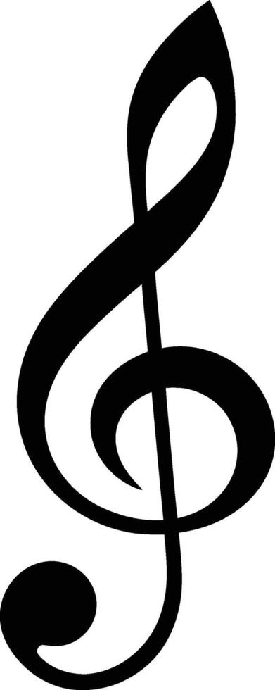 ai gerado silhueta afiado música Nota logotipo símbolo Preto cor só vetor