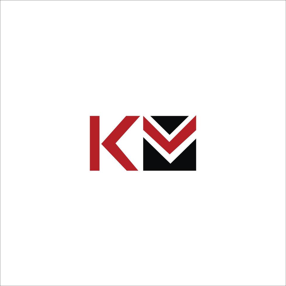 inicial carta km logotipo ou mk logotipo vetor Projeto modelo