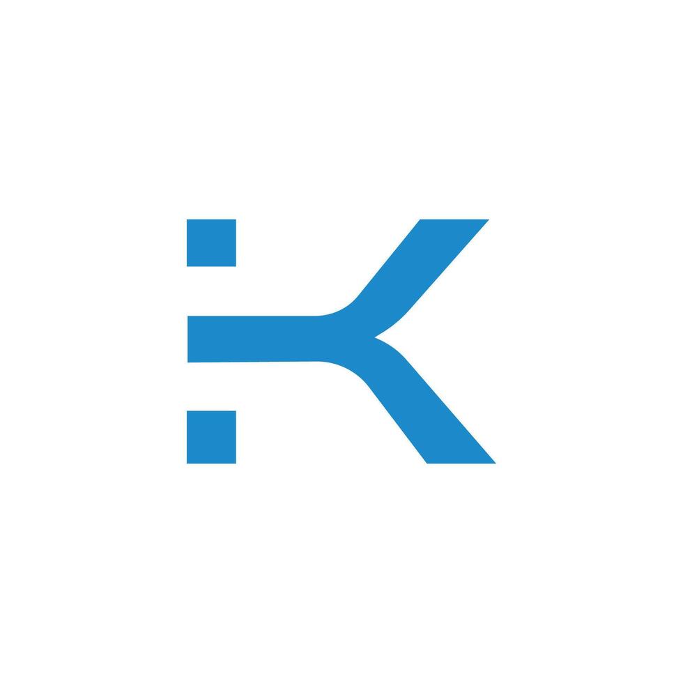 inicial carta k logotipo vetor Projeto modelo