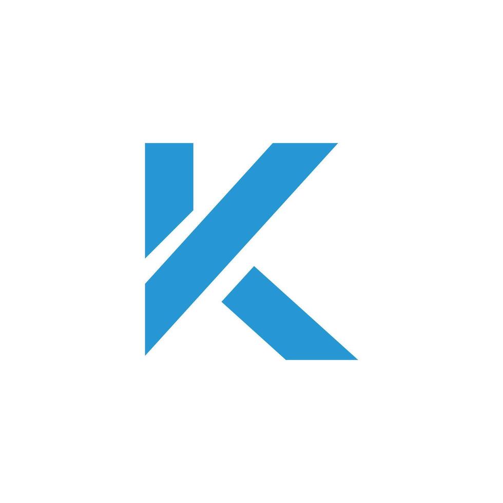 modelo de design de logotipo de letra inicial k vetor