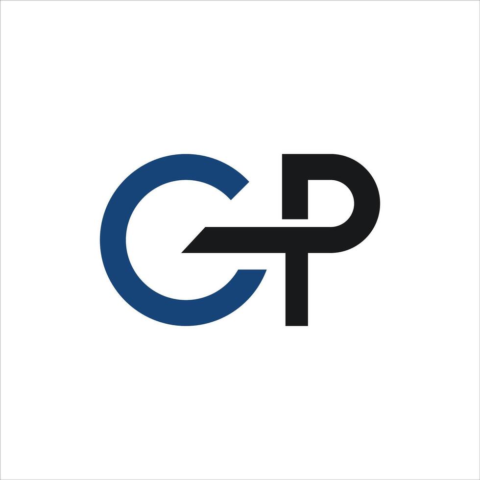inicial carta gp ou pg logotipo vetor Projeto