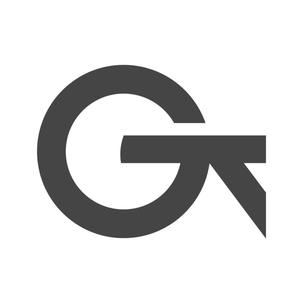 letras do alfabeto iniciais monograma logotipo kg, gk, k e g vetor
