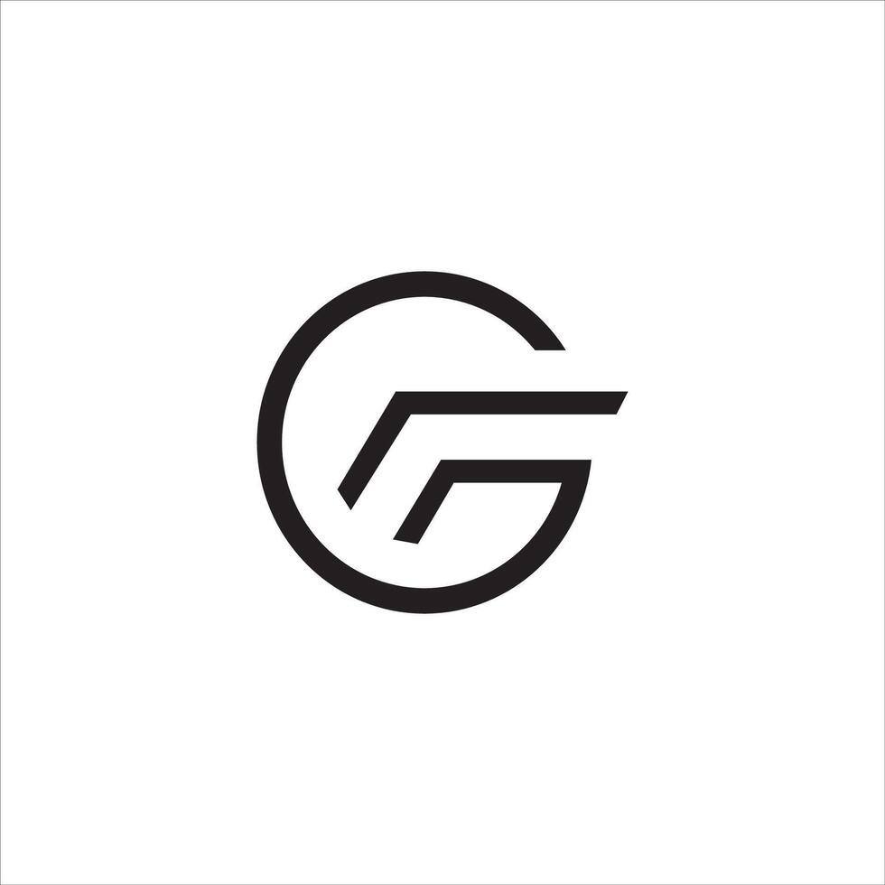 inicial carta fg logotipo ou gf logotipo vetor Projeto modelo