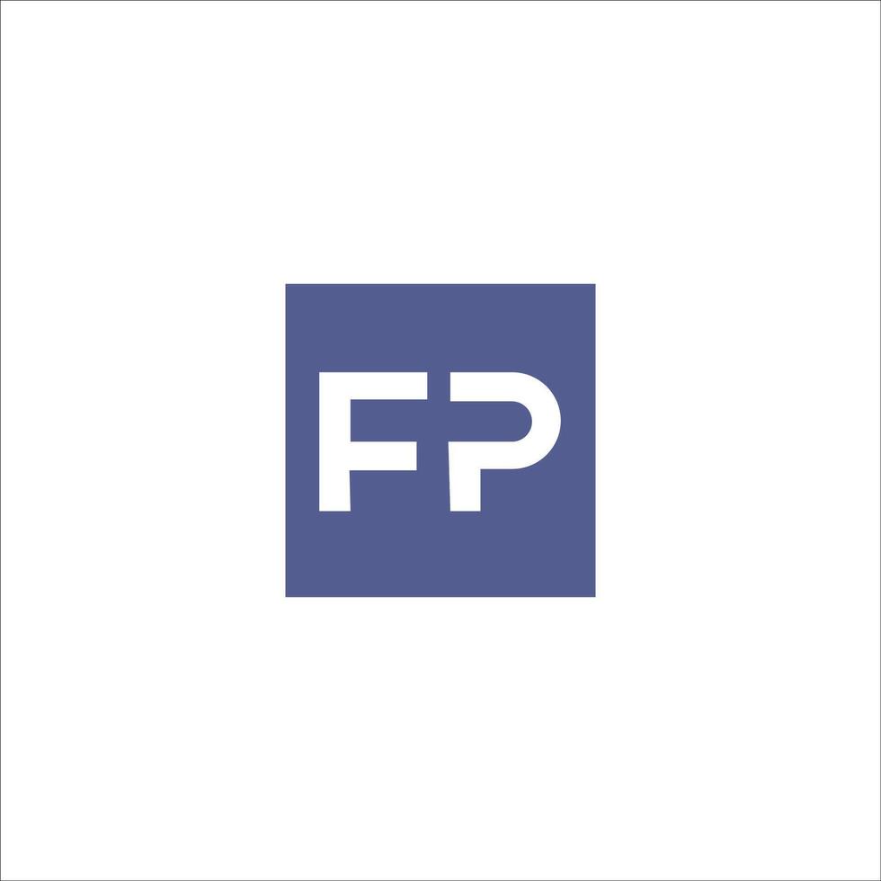inicial carta fp logotipo ou pf logotipo vetor Projeto modelos