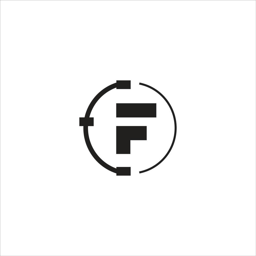 inicial carta fc ou cf logotipo vetor Projeto modelo