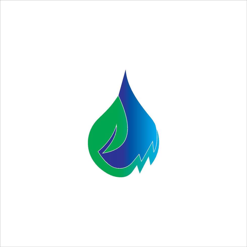 modelo de design de logotipo de energia verde vetor